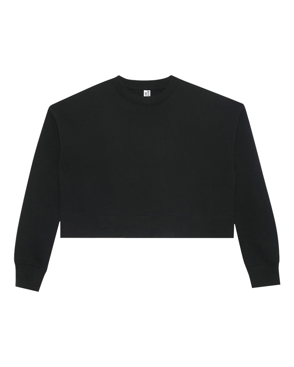Lane Seven LS88004 - Women's Relaxed Cropped Crewneck Sweatshirt - Black