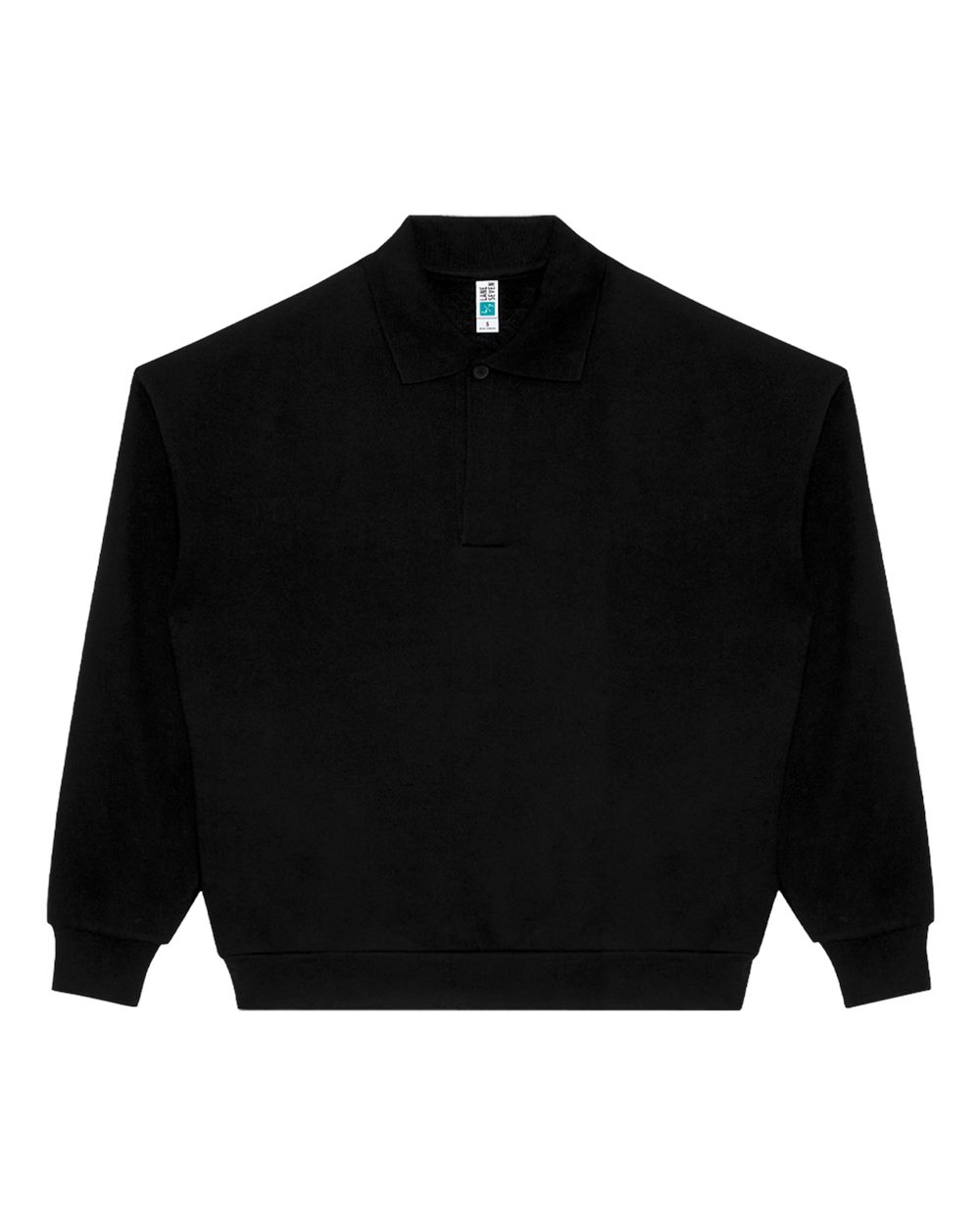 Lane Seven LS24012 - Unisex Element Polo Collar Crewneck Sweatshirt - Black