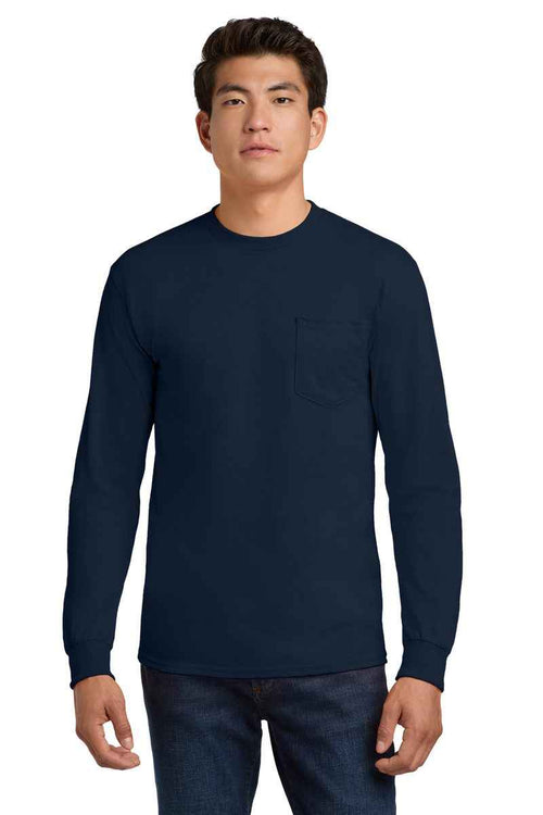 Gildan 2410 - Unisex Ultra Cotton® Long Sleeve Pocket T-Shirt