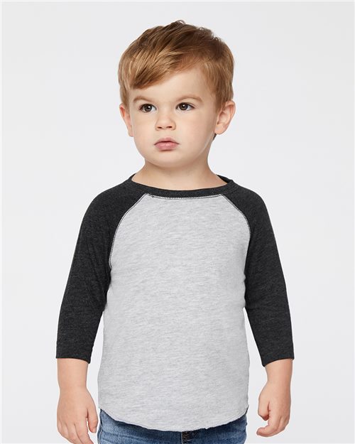 Rabbit Skins 3330 - Toddler Baseball Fine Jersey Three-Quarter Sleeve Tee