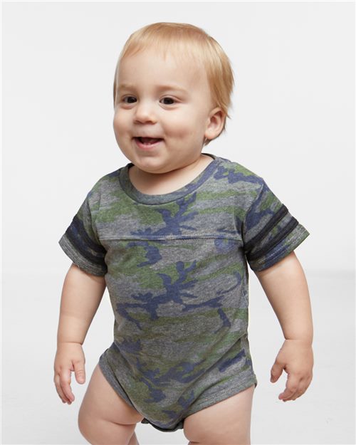 Rabbit Skins 4437 - Infant Football Fine Jersey Bodysuit