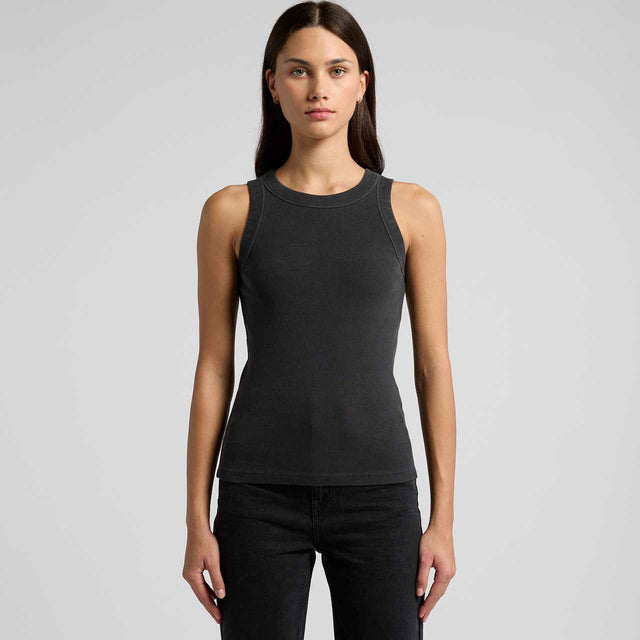AS Colour 4034 - Wo's Faded Organic Rib Tank