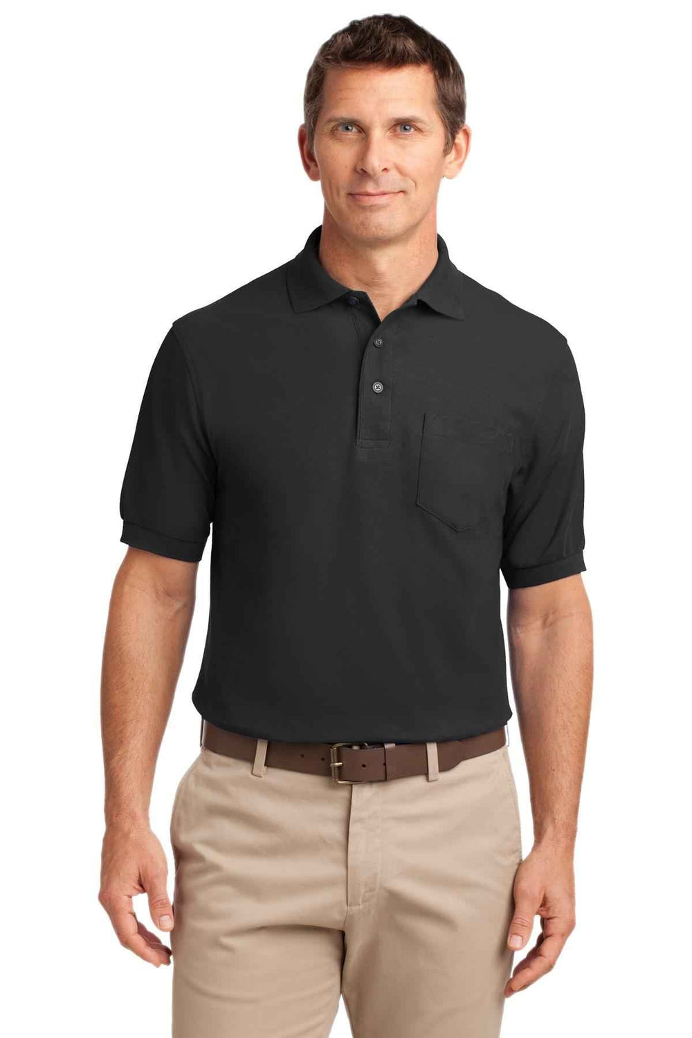 Port Authority K500P - Silk Touch Polo with Pocket