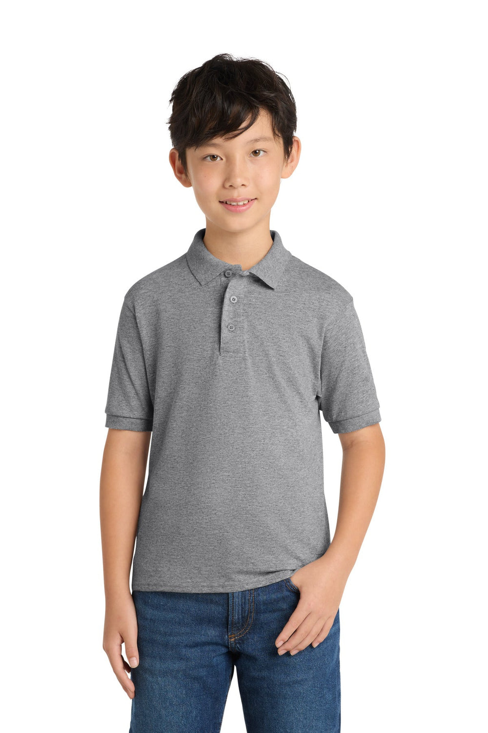 Port & Co KP55Y - Youth Core Blend Jersey Knit Polo