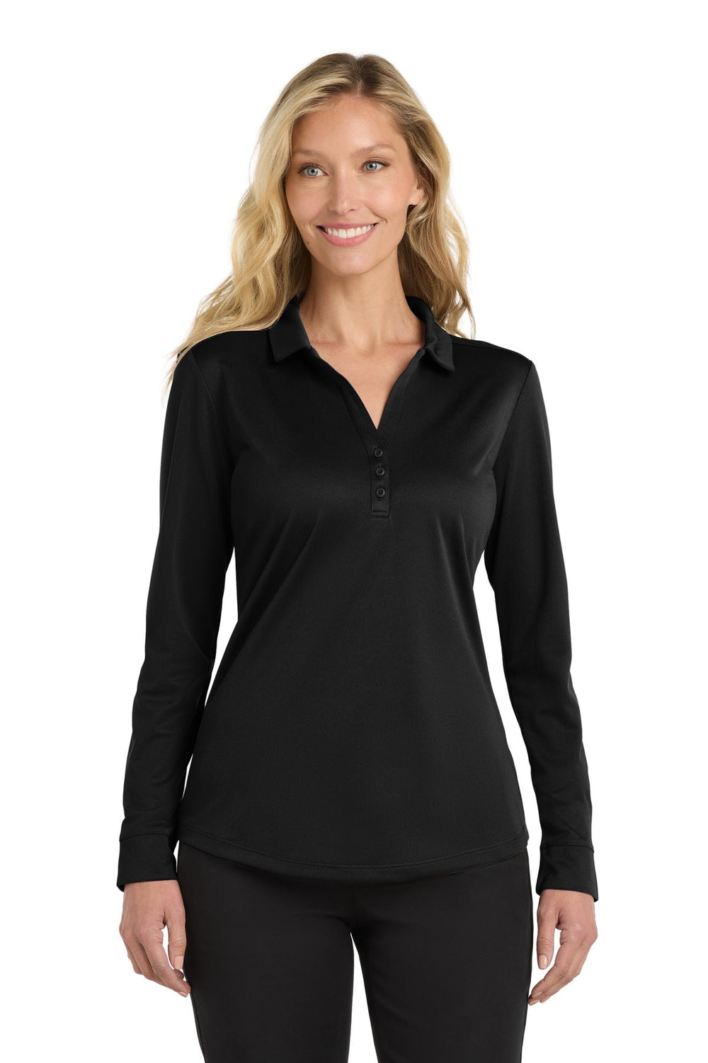 Port Authority L540LS - Women's Silk Touch Performance Long Sleeve Polo
