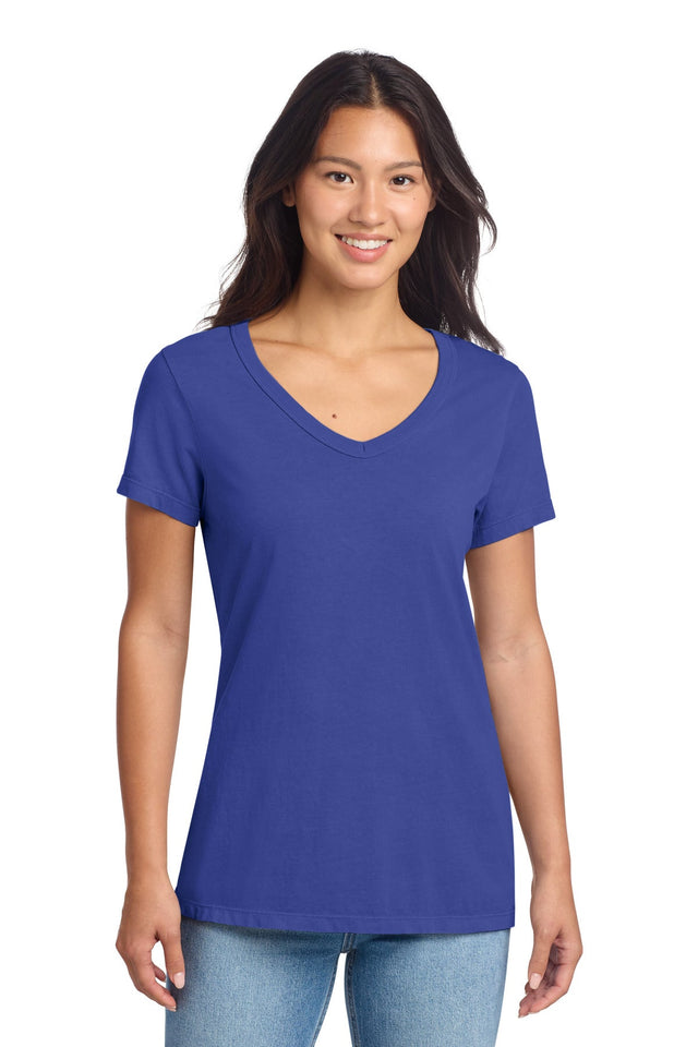 Port & Company LPC099V - Women's Beach Wash Garment-Dyed V-Neck Tee
