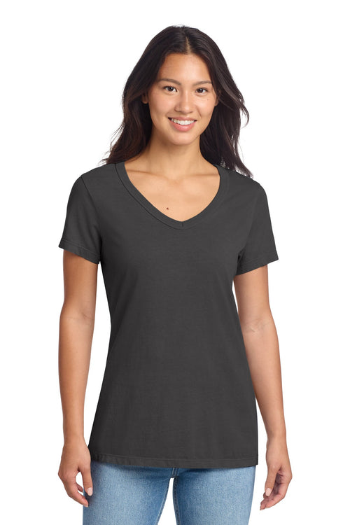 Port & Co LPC099V - Women's Beach Wash Garment-Dyed V-Neck Tee