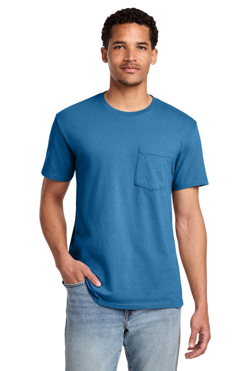 Port & Co PC099P - Beach Wash Garment-Dyed Pocket Tee