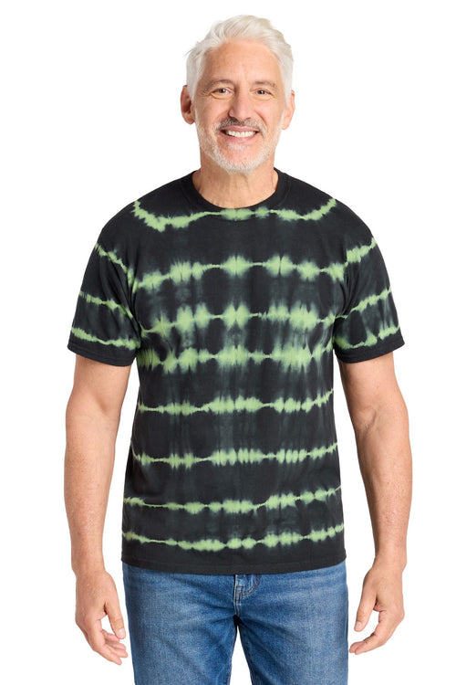 Port & Co PC142 - Allover Stripe Tie-Dye Tee