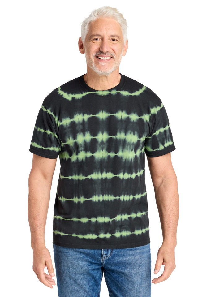 Port & Company PC142 - Allover Stripe Tie-Dye Tee