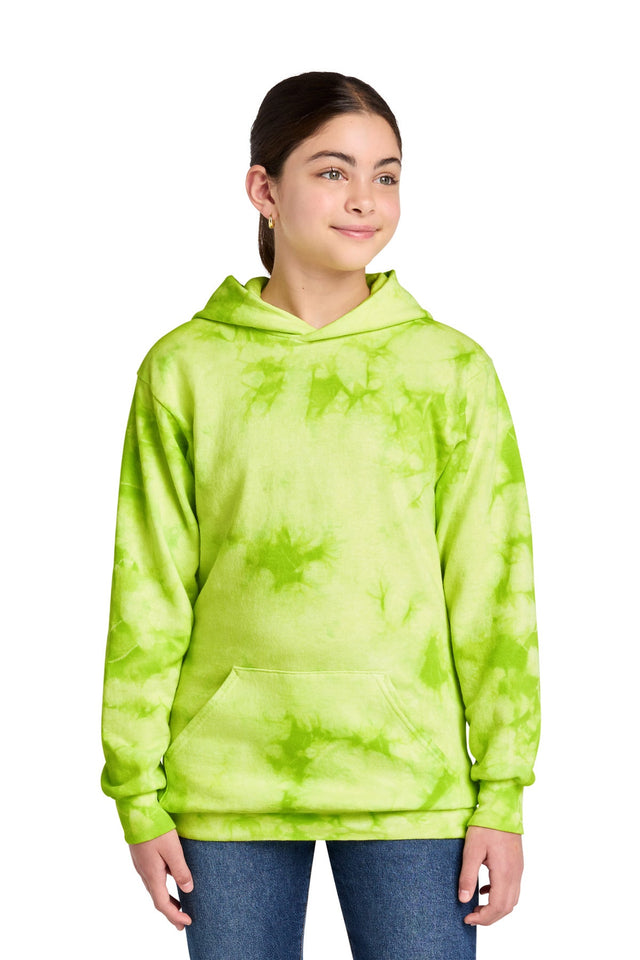 Port & Company PC144Y - Youth Crystal Tie-Dye Pullover Hoodie