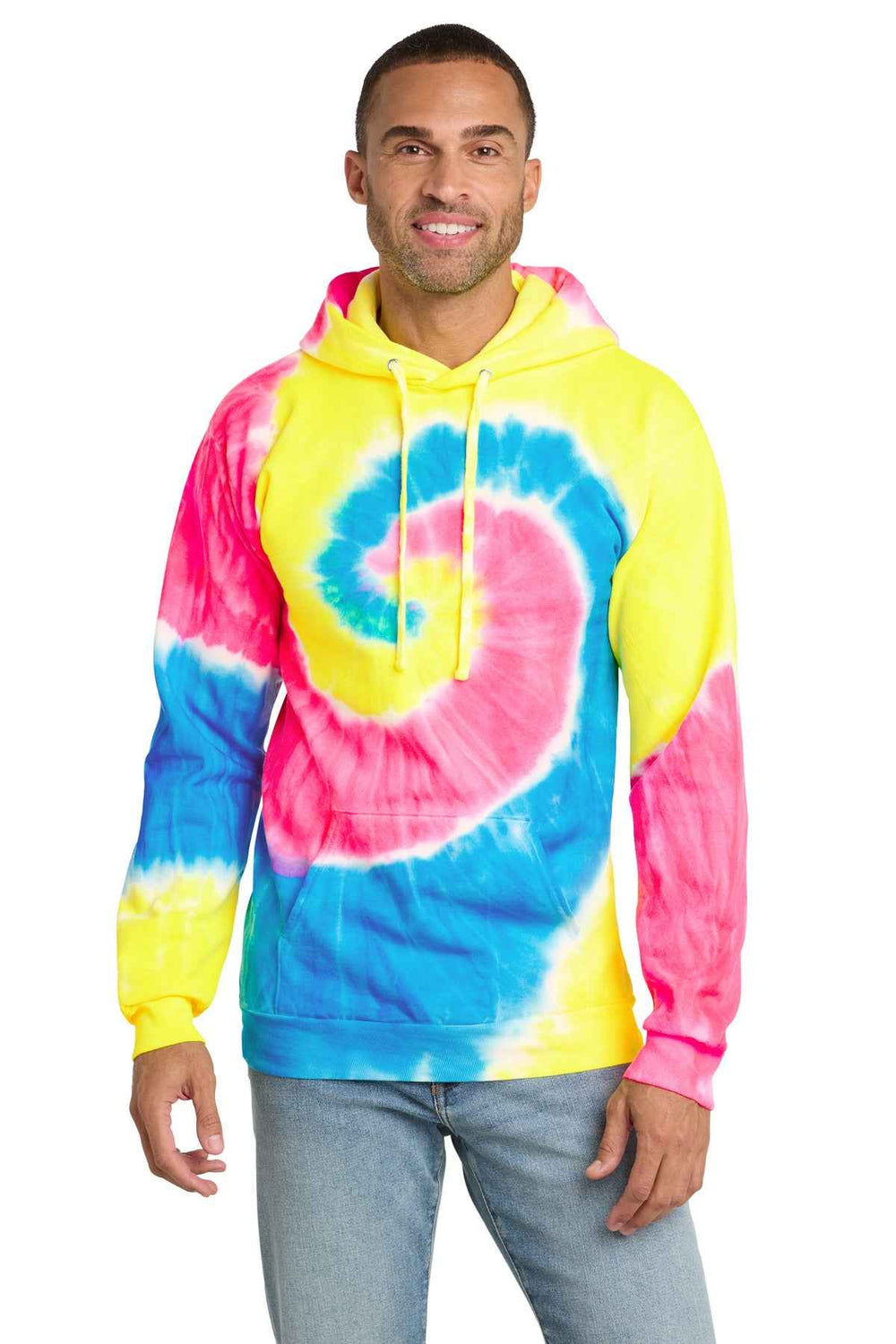 Port & Co PC146 - Tie-Dye Pullover Hooded Sweatshirt
