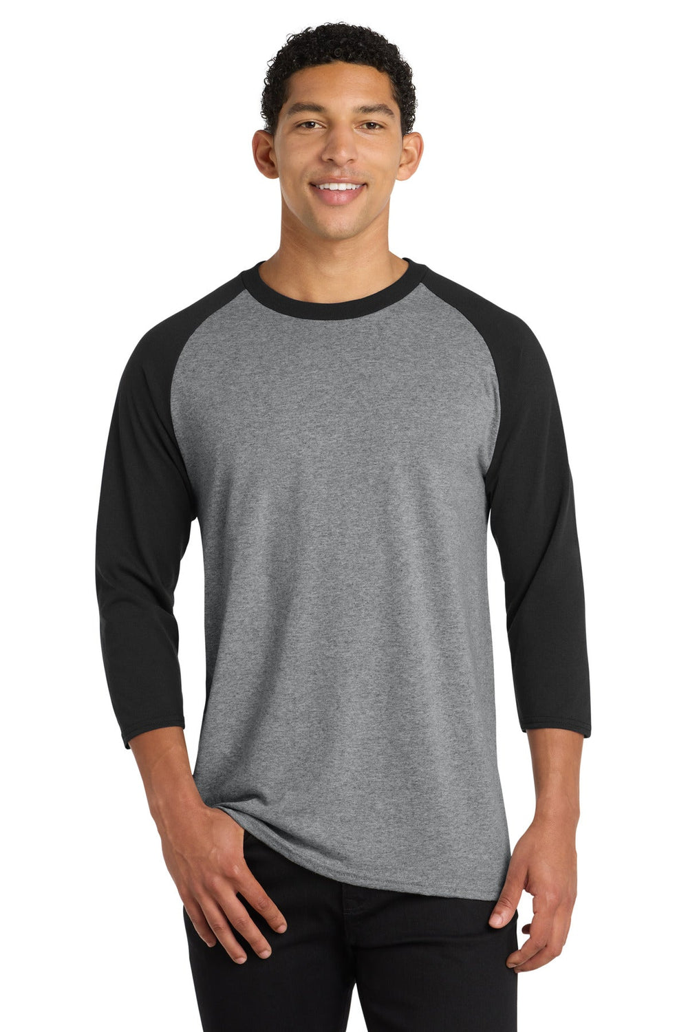 Port & Co PC55RS - Core Blend 3/4-Sleeve Raglan Tee