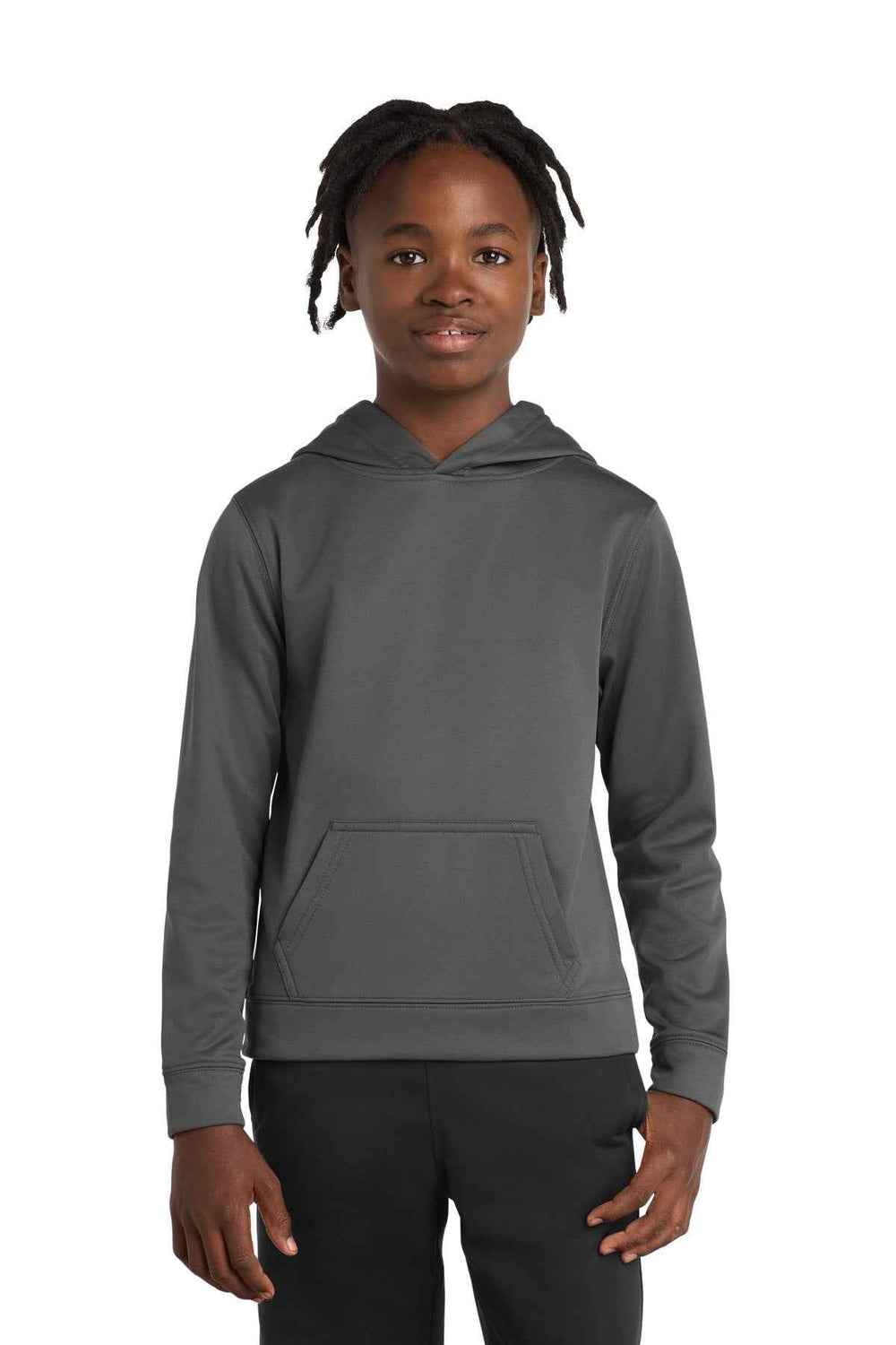 Port & Co PC590YH - Youth Performance Fleece Pullover Hooded Sweatshirt