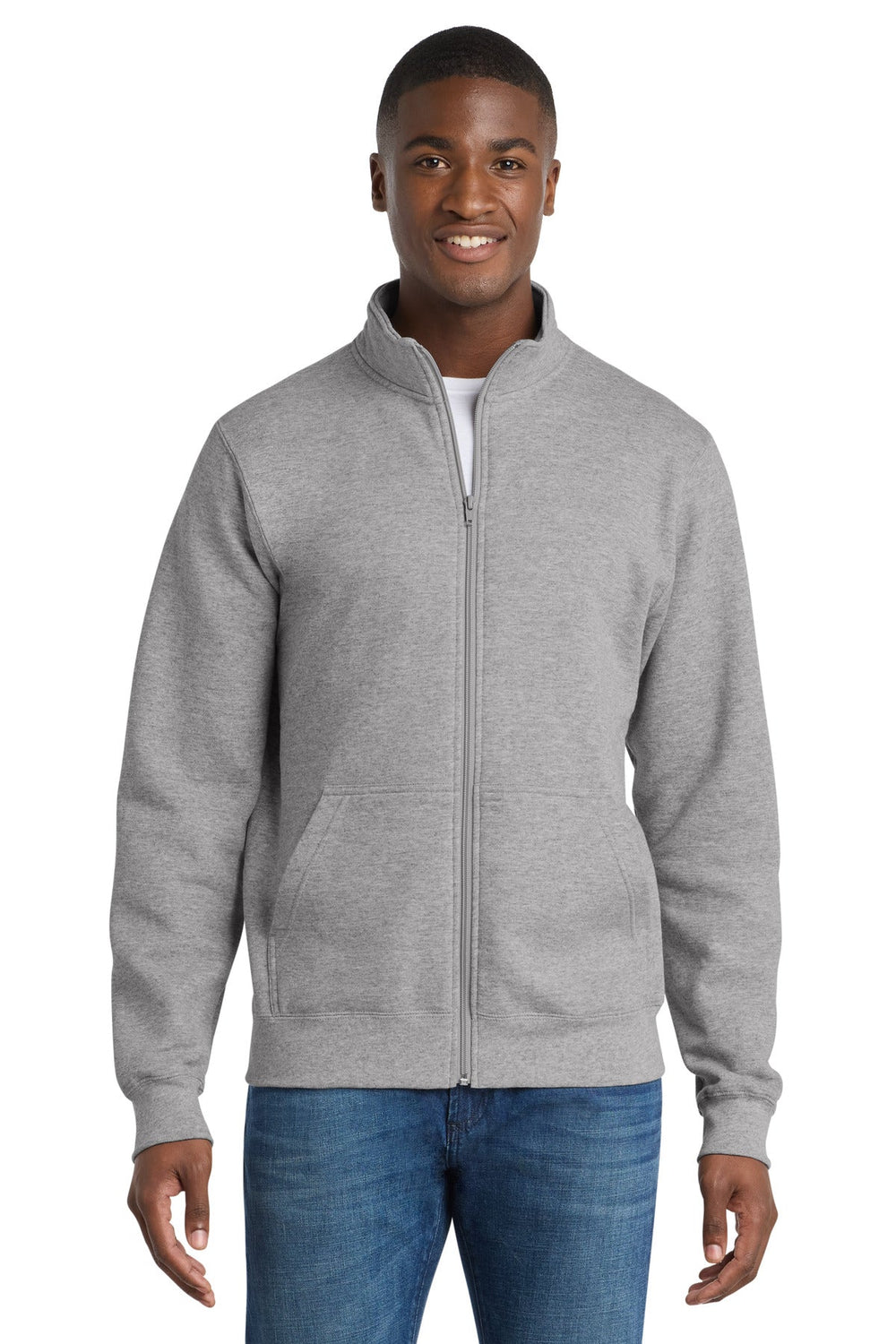 Port & Co PC78FZ - Core Fleece Cadet Full-Zip Sweatshirt
