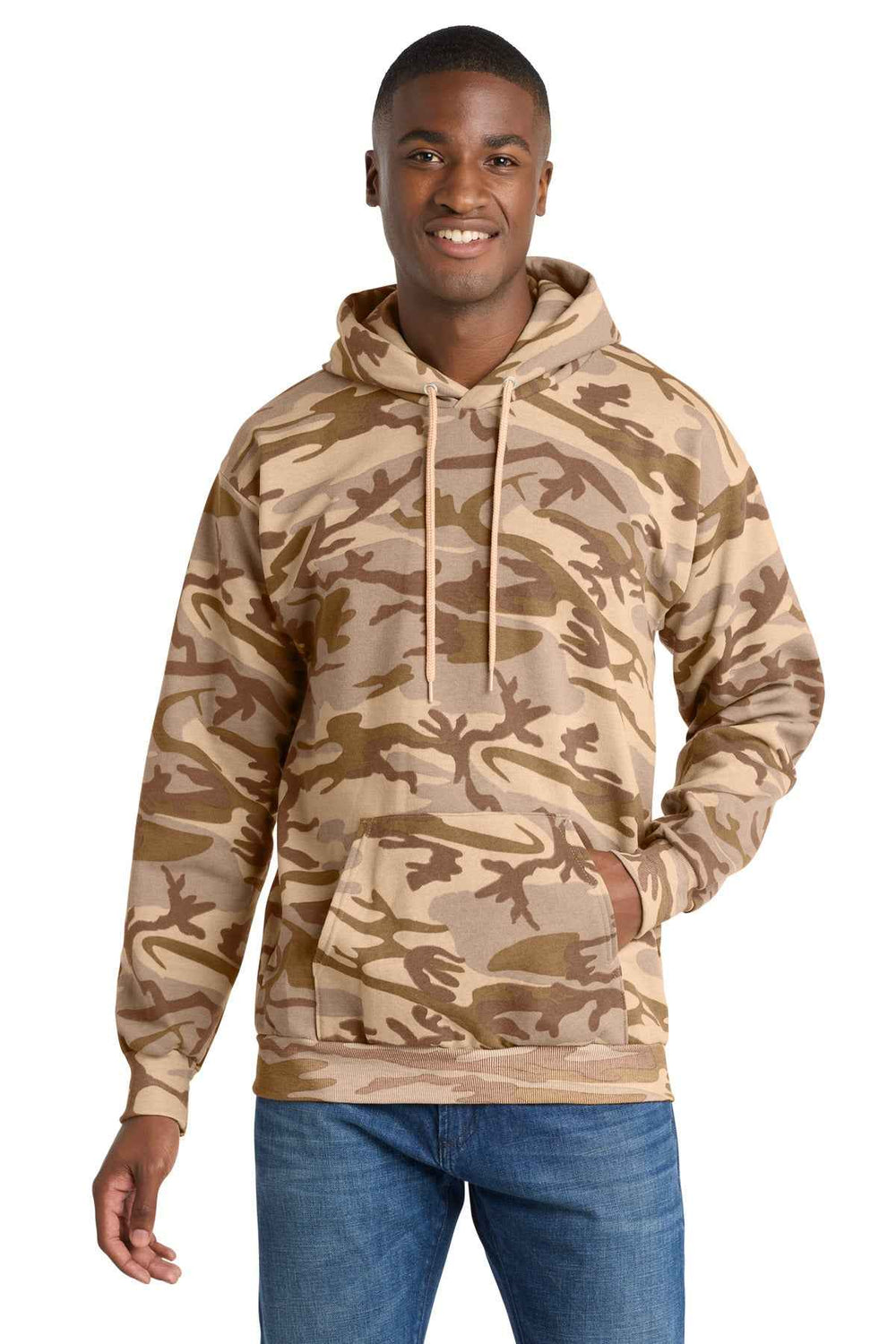 Port & Co PC78HC - Core Fleece Camo Pullover Hooded Sweatshirt