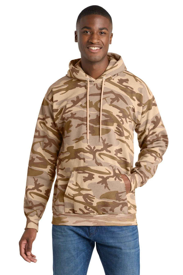 Port & Company PC78HC - Core Fleece Camo Pullover Hooded Sweatshirt