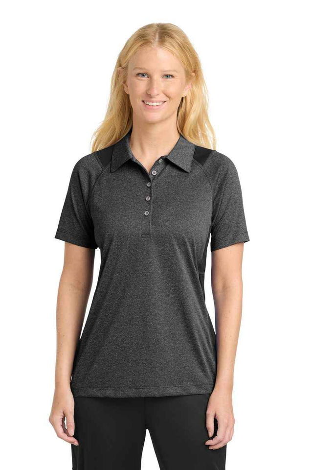 Sport-Tek LST665 - Women's Heather Colorblock Contender Polo