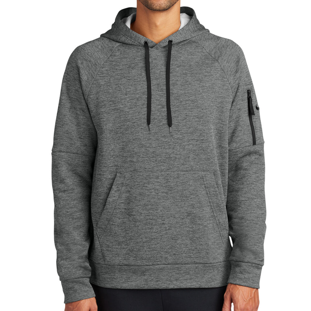 Nike NKFD9735 - Therma FIT Pocket Pullover Fleece Hoodie - Charcoal Heather