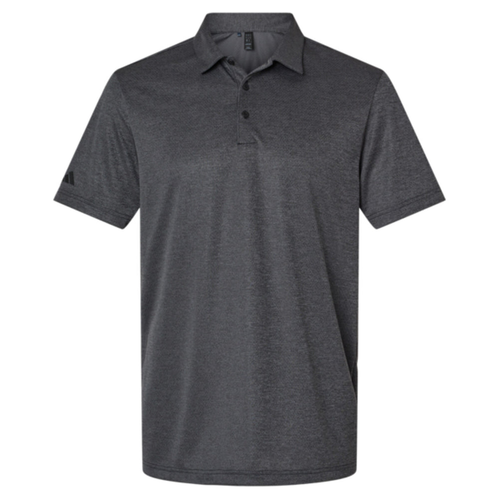 Adidas A591 - Men's Space Dyed Polo - Black Melange