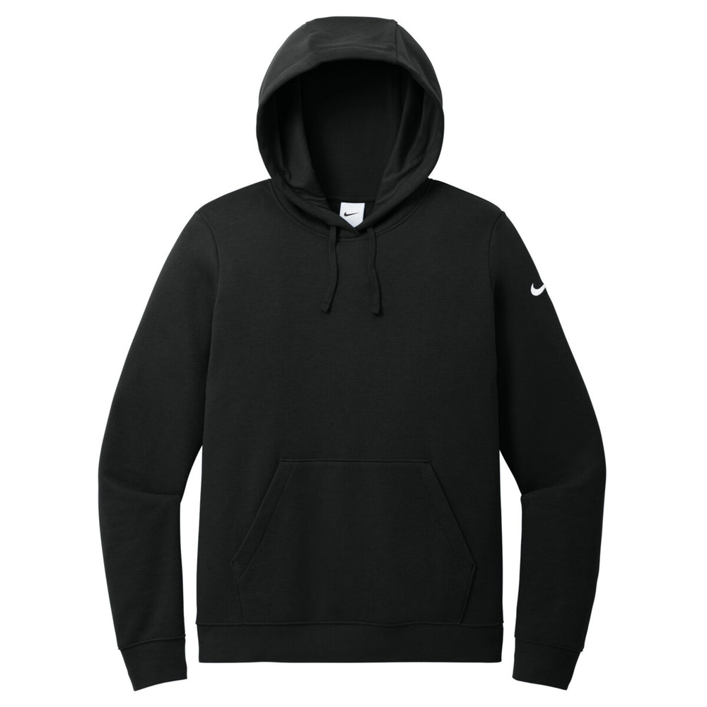 Nike NKFD9889 - Women's Club Fleece Sleeve Swoosh Pullover Hoodie - Black