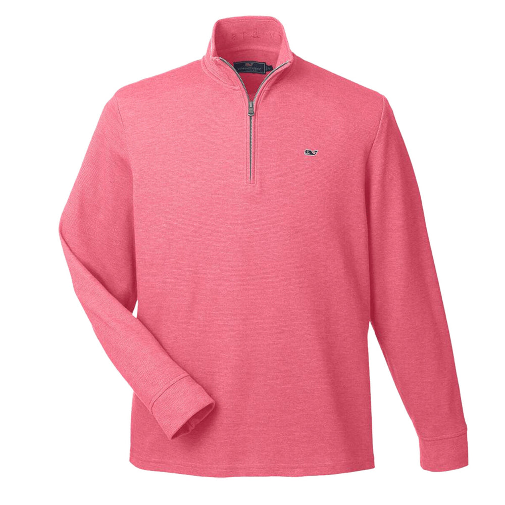 vineyard vines K002708 - Men's Saltwater Quarter-Zip Pullover - Sailors Red