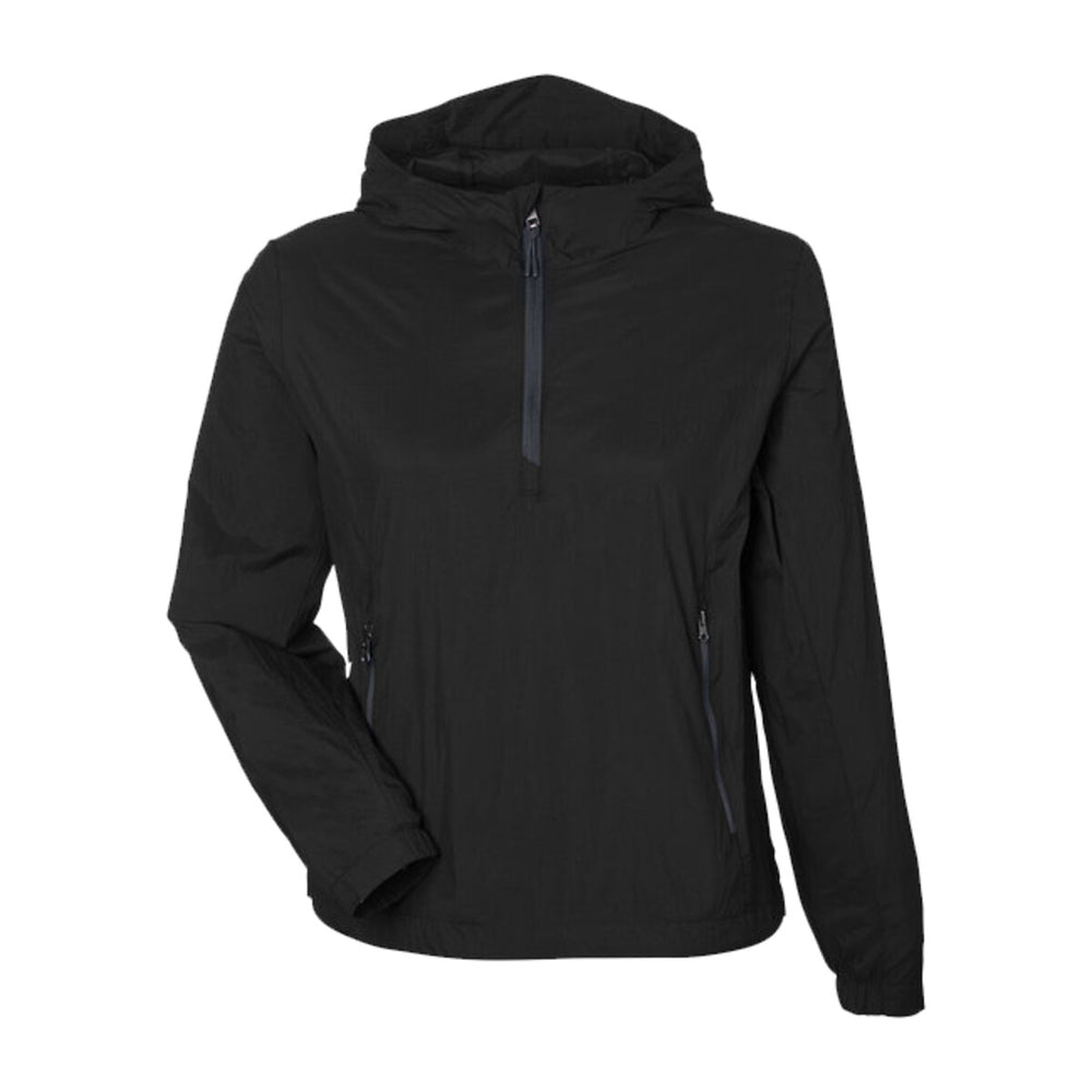 North End NE810W - Women's Aura Lightweight Packable Anorak - Black/Carbon