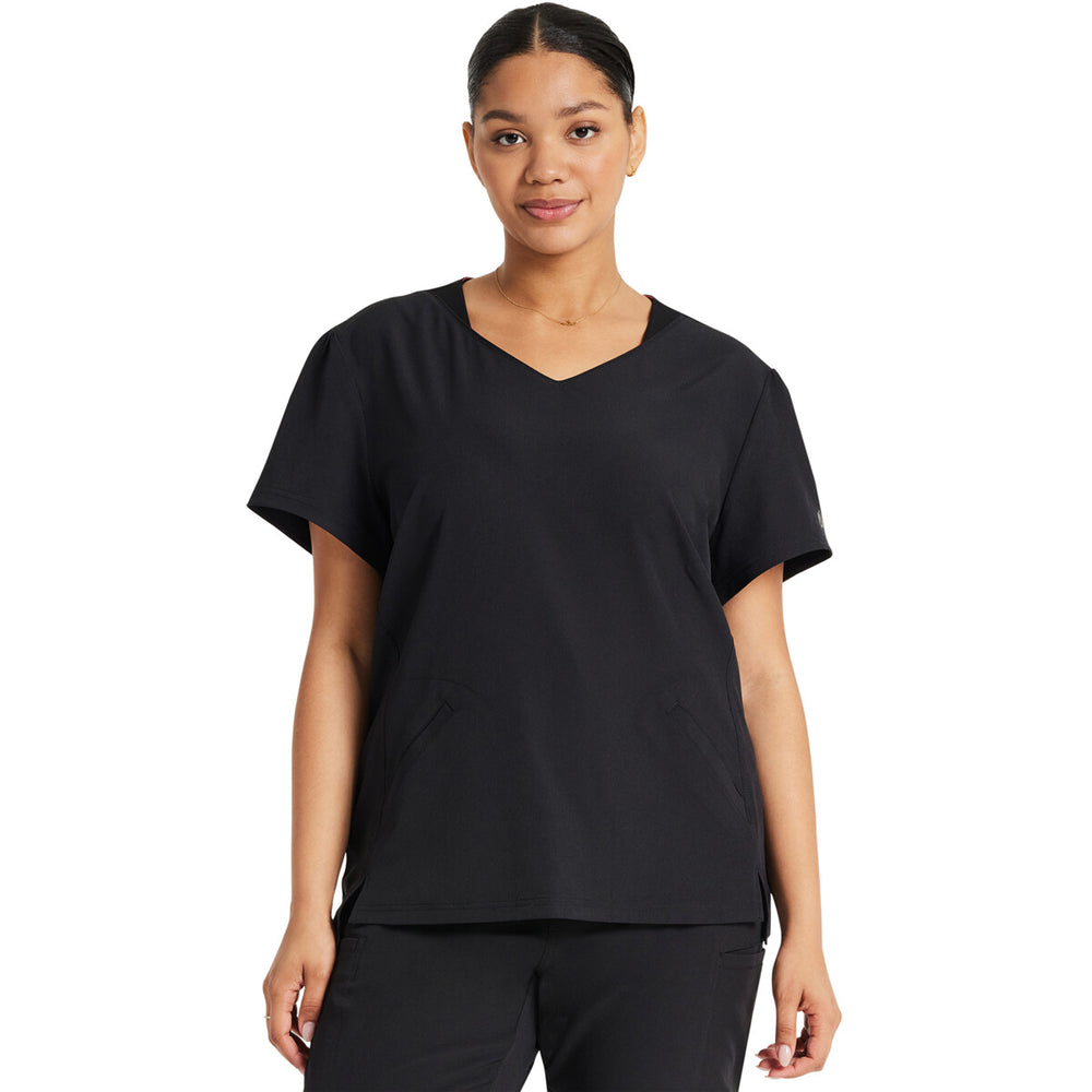 Heart Soul HS647 - V-Neck Top - Black
