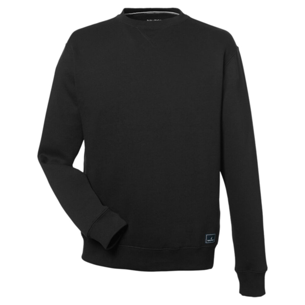 Nautica N17175 - Unisex Anchor Fleece Crewneck Sweatshirt - Black