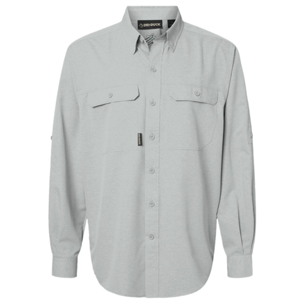 DRI DUCK 4441 - Men's Crossroad Woven Shirt - Grey