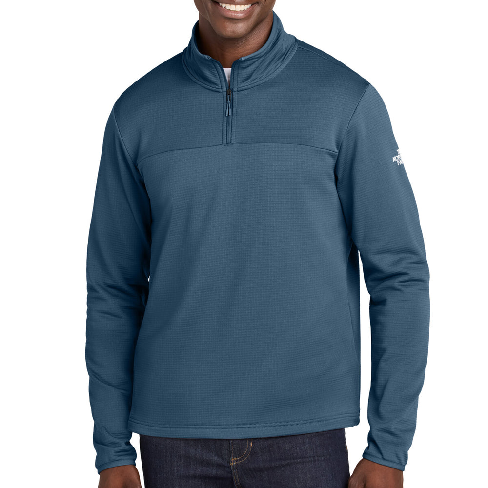The North Face NF0A8ENJ - Aim 1/4 Zip Fleece - Shady Blue