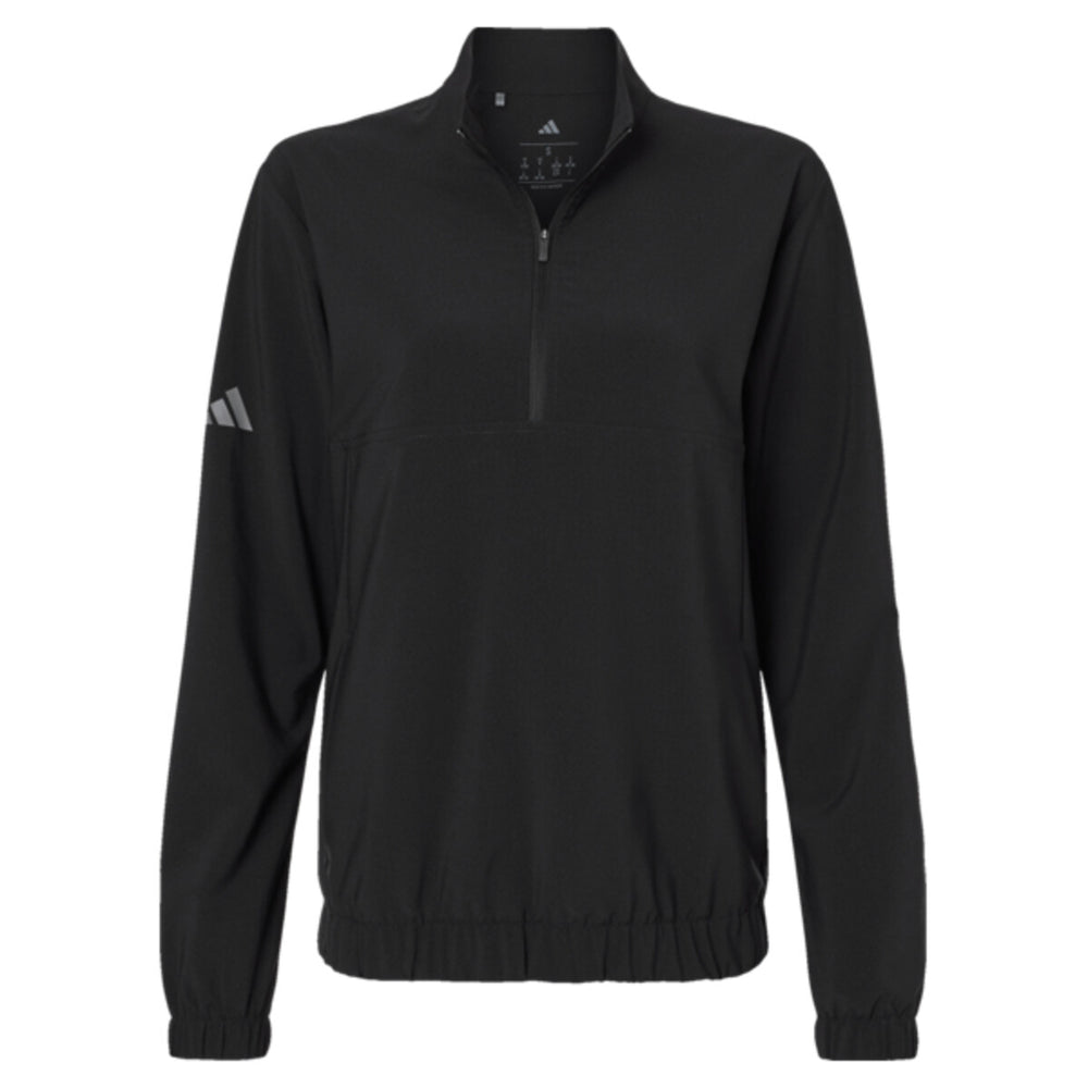 Adidas A706 - Women's Stretch Woven Half-Zip Pullover - Black