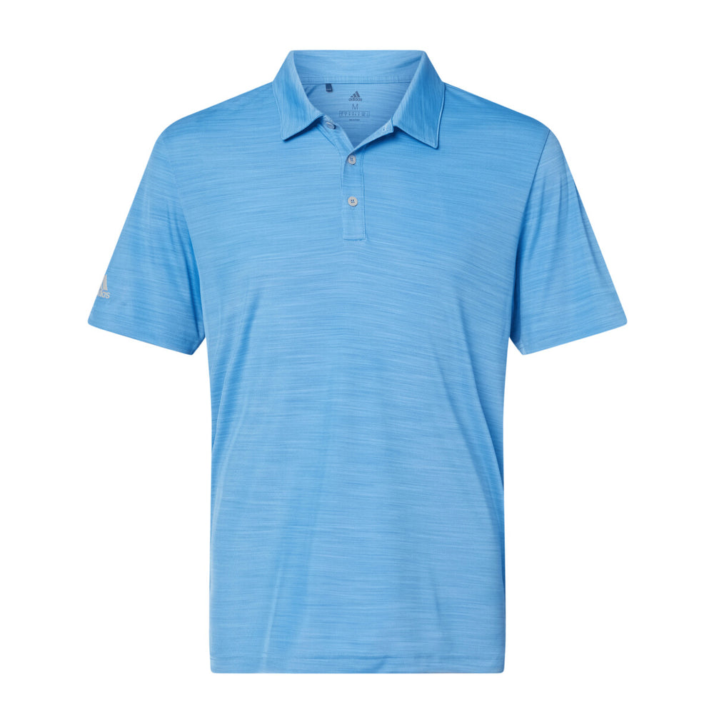 Adidas A402 - Men's Mélange Polo - Lucky Blue Melange