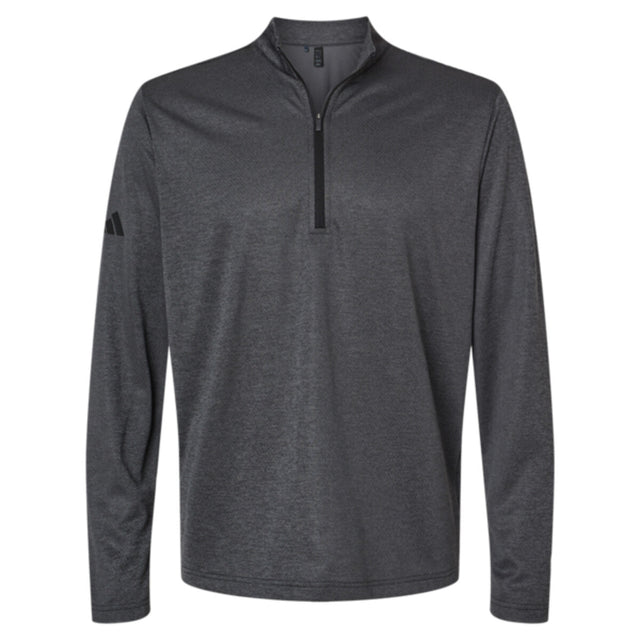Adidas A593 - Men's Space Dyed Quarter-Zip Pullover