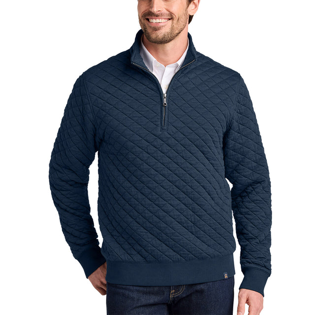 Brooks Brothers BB18212 - Diamond Quilt 1/4 Zip