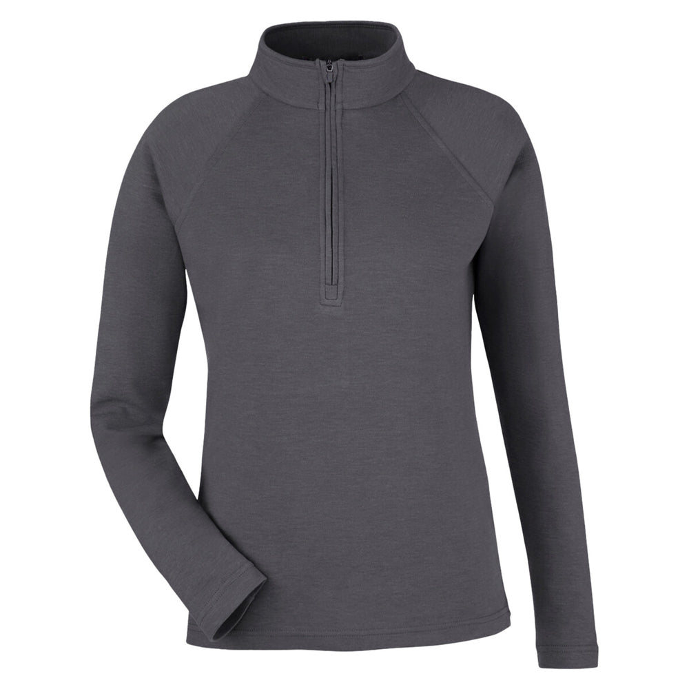Devon & Jones DG481WZ - Women's New Classics® Charleston Quarter-Zip Pullover - Black Melange