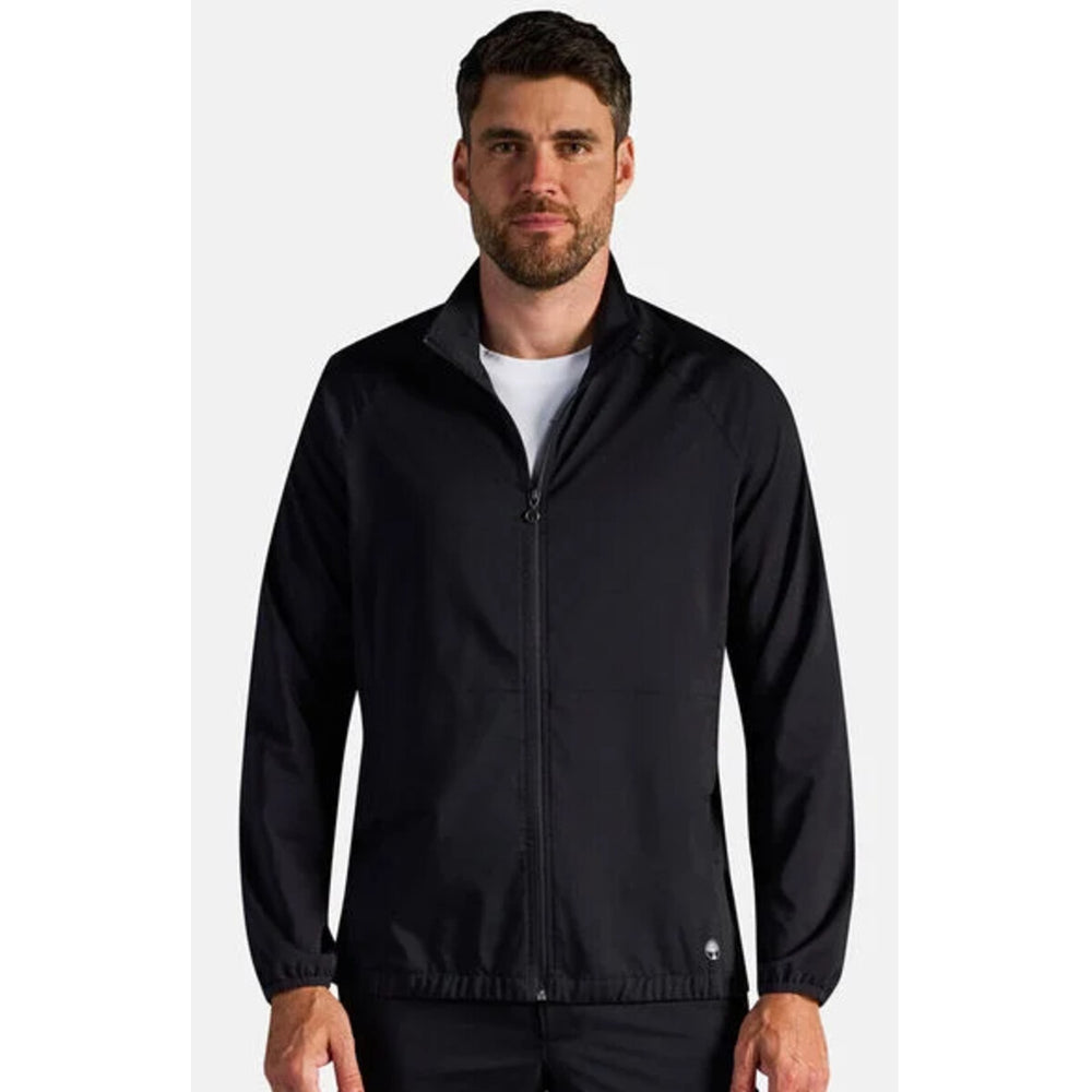 Healing Hands HH303A - Men's Van Packable Scrub Jacket - Black