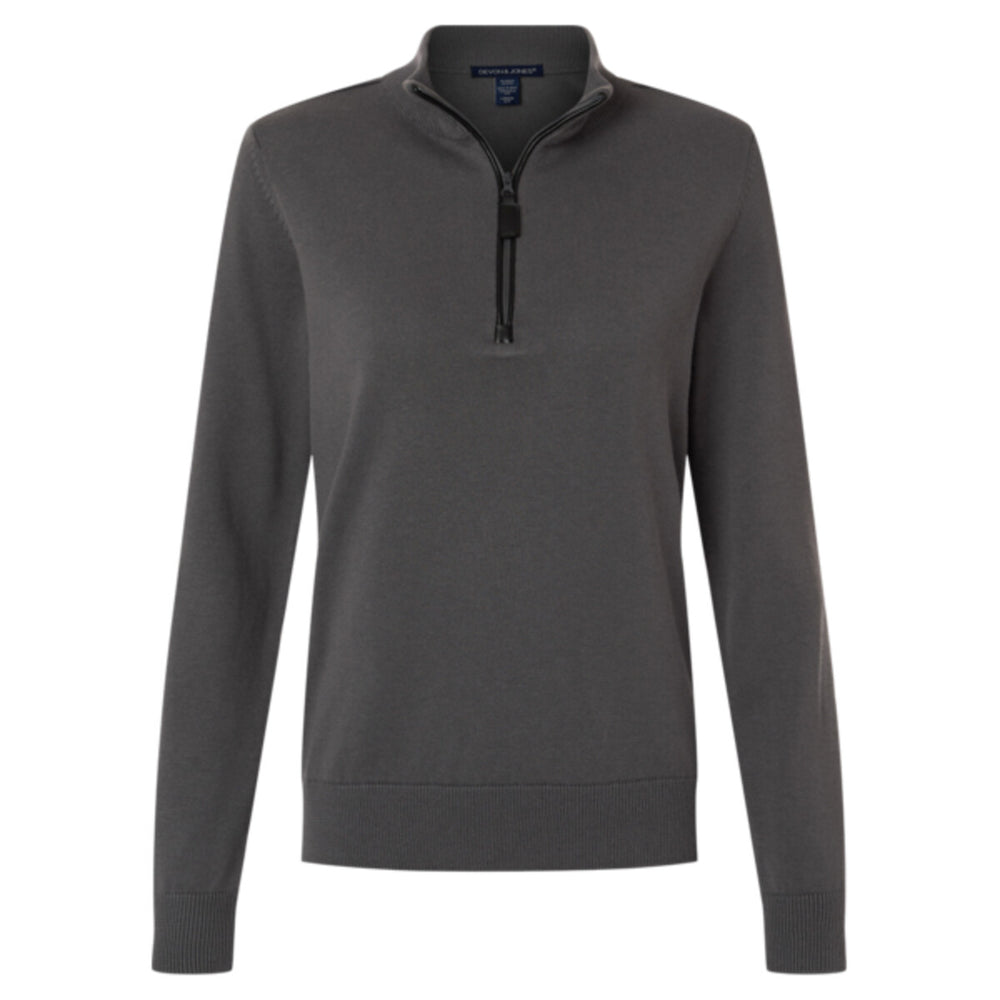 Devon & Jones DG446W - Women's New Classics Quarter-Zip Sweater - Graphite