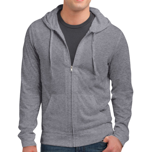 District DT1100 - Jersey Full Zip Hoodie