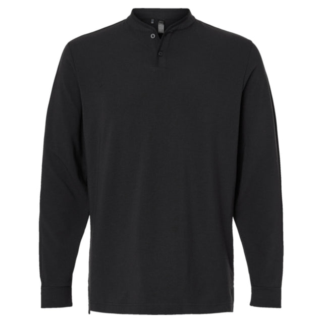 Adidas A597 - Men's Henley Long Sleeve T-Shirt