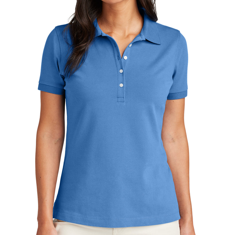 Brooks Brothers BB18201 - Women's Pima Cotton Pique Polo - Charter Blue