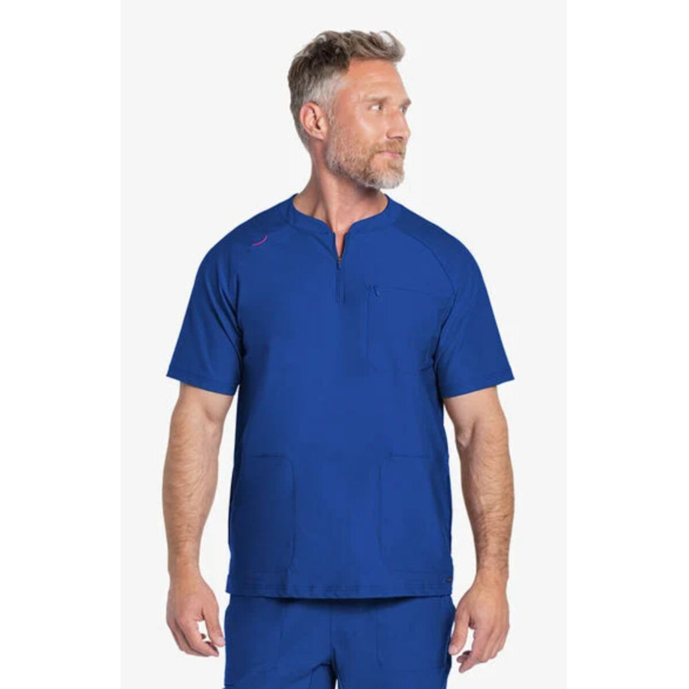Cherokee CK812 - Men's Quarter Zip Henley - Royal Blue