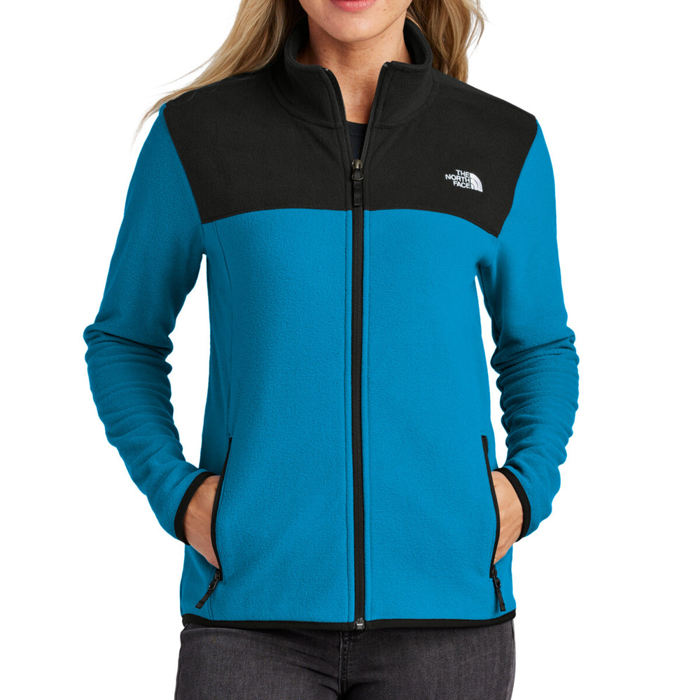 The North Face NF0A7V4K - Women's Glacier Full Zip Fleece Jacket - Hero Blue/Tnf Black