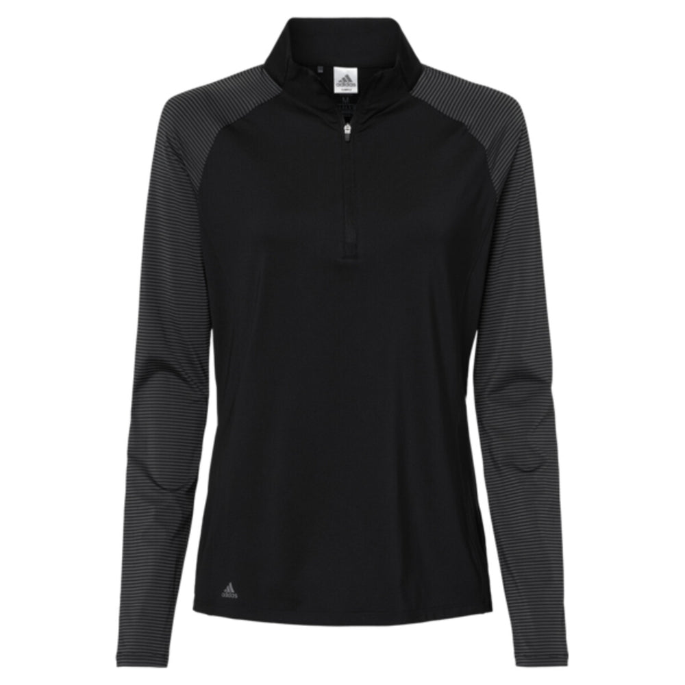 Adidas A521 - Women's Ultimate365 Lightweight Raglan Quarter-Zip Pullover - Black