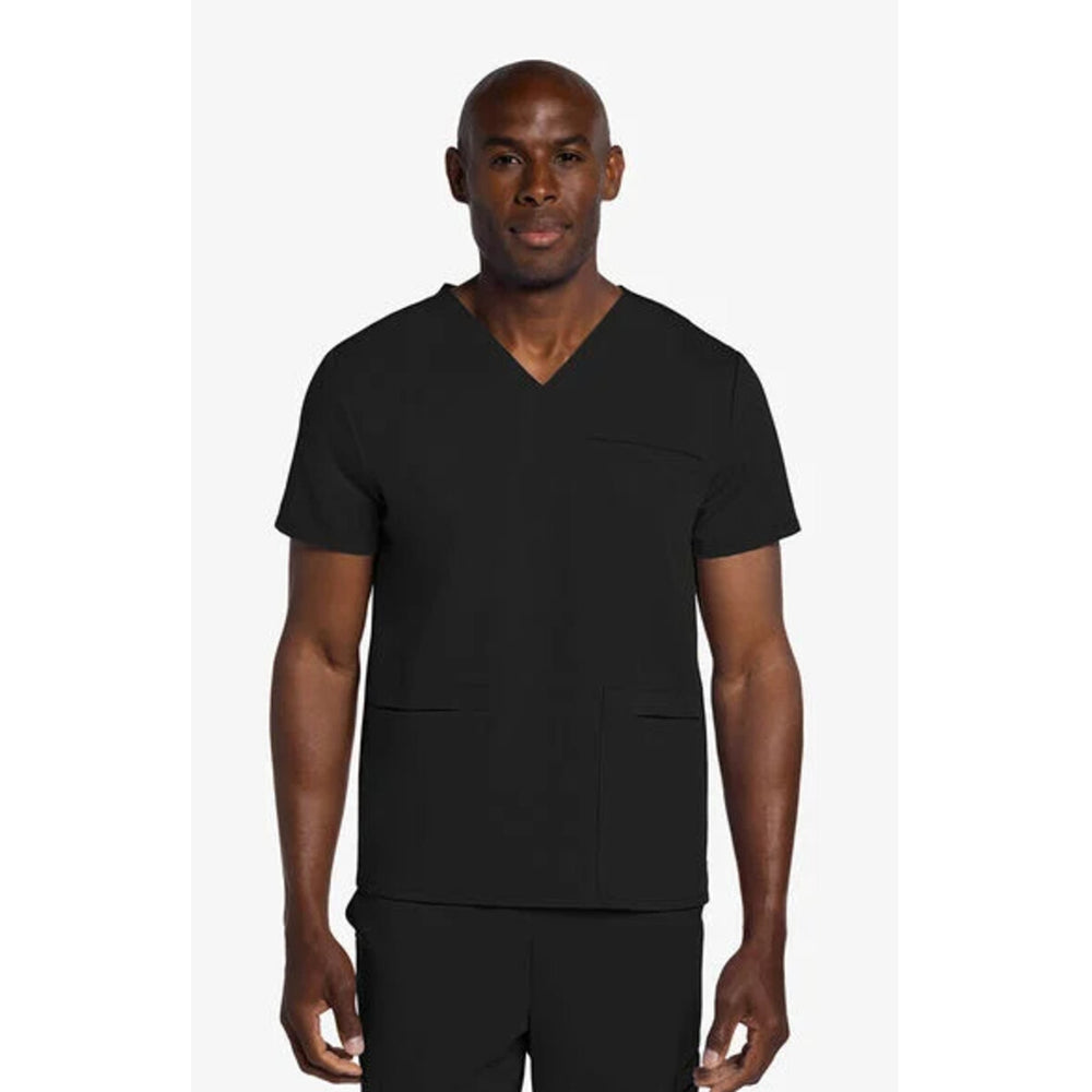 Cherokee CK719A - Men's V-Neck Top - Black