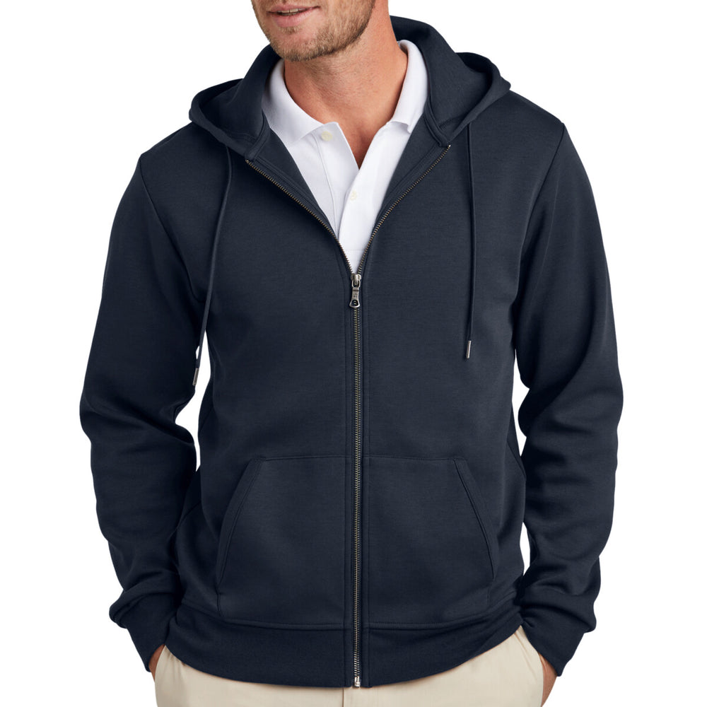 Brooks Brothers BB18208 - Double Knit Full Zip Hoodie - Night Navy