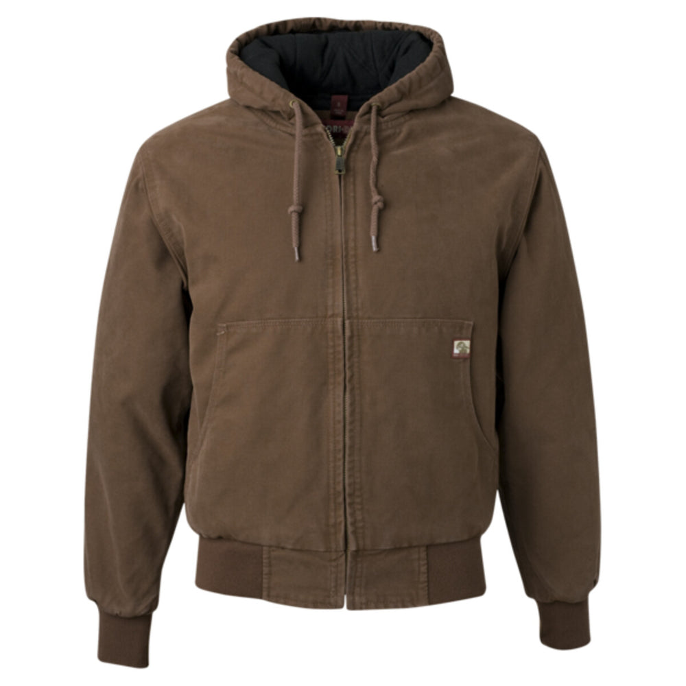 DRI DUCK 5020T - Men's Tall Cheyenne Boulder Cloth™ Hooded Jacket with Tricot Quilt Lining - Field Khaki
