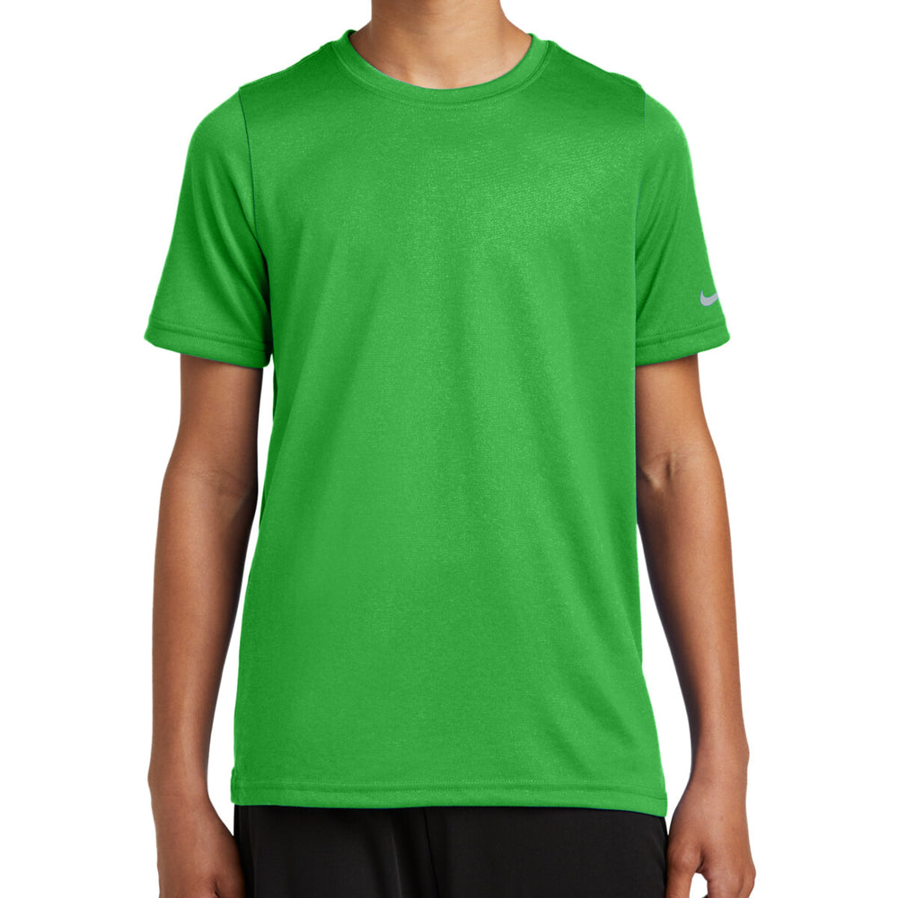 Nike NKDX8787 - Youth Swoosh Sleeve rLegend Tee - Apple Green