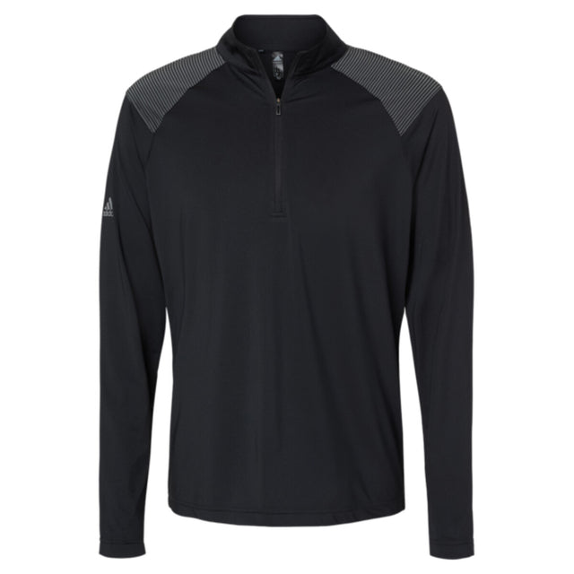 Adidas A520 - Men's Ultimate365 Lightweight Shoulder Stripe Quarter-Zip Pullover