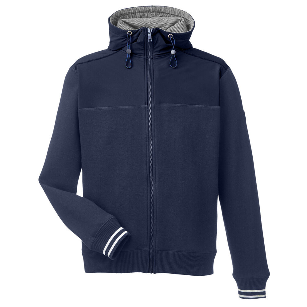 Nautica N17582 - Men's Navigator Fleece Hooded Full-Zip Jacket - Navy